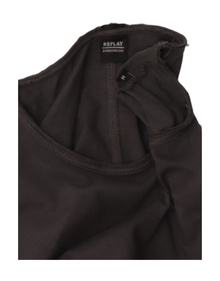 REPLAY Mens Top Long Sleeve Medium Grey