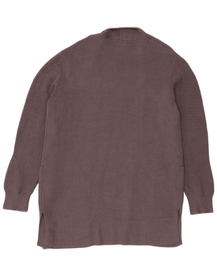 Marks & Spencer Γυναικείο Longline ανοιχτό πουλόβερ ζακέτα UK 14 Large Grey
