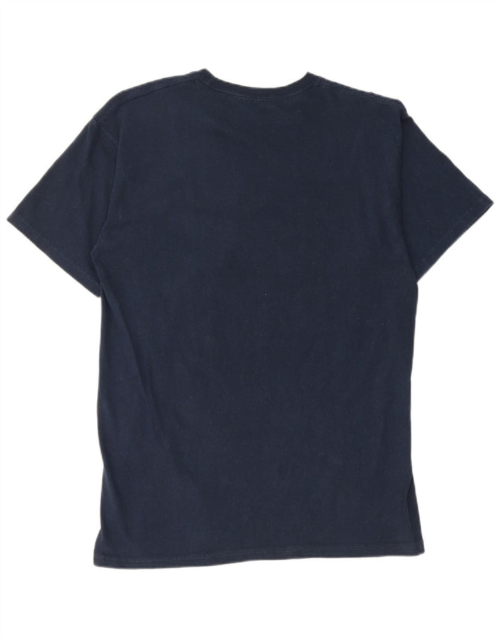 Ανδρικό γραφικό T-Shirt Fila Top μεσαίο μπλε ναυτικό βαμβακερό