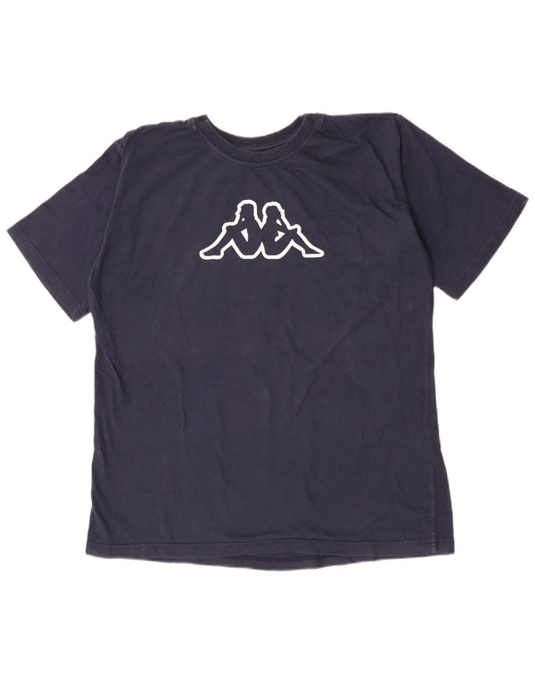 Ανδρικό γραφικό T-Shirt Kappa Top XL Navy Blue Cotton