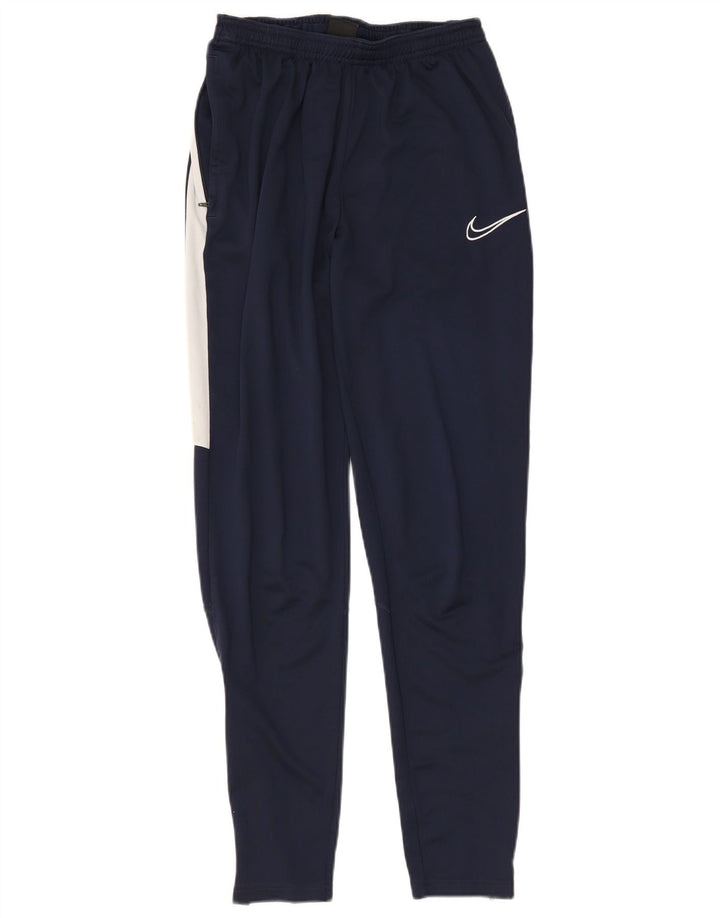 Ανδρικό παντελόνι αθλητικής φόρμας Nike Dri Fit Μικρό μπλε Navy Colorblock Πολυεστέρας