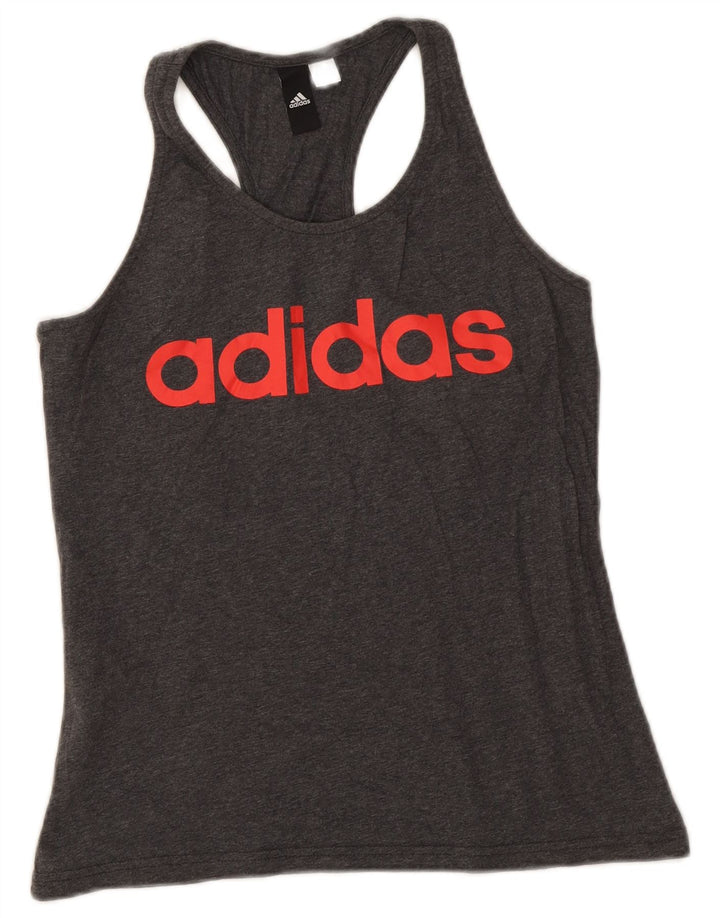 Γυναικείο γραφικό γιλέκο Adidas Top UK 8 Small Grey Flecked
