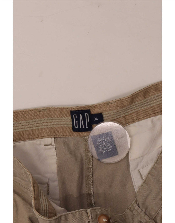 Gap Ανδρικό σορτς Chino με καρφίτσα W34 Μεγάλο μπεζ βαμβακερό
