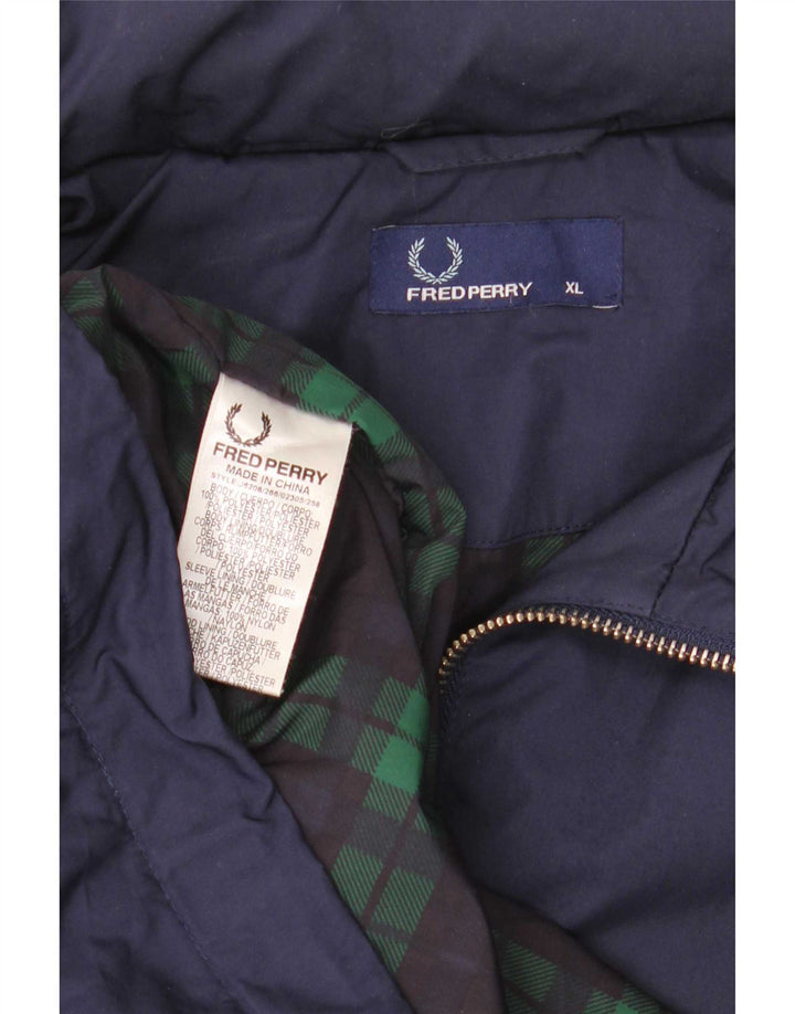 Fred Perry Ανδρικό μπουφάν βροχής UK 42 XL Navy Blue Polyester