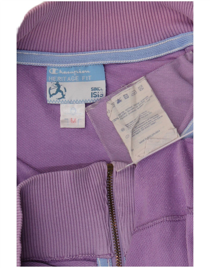 Champion Womens Heritage Fit Top Jacket UK 12 Medium Purple