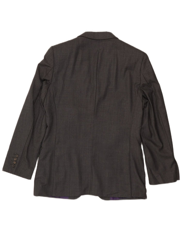 Ted Baker Ανδρικό σακάκι με 2 κουμπιά σακάκι UK 36 Small Grey Wool