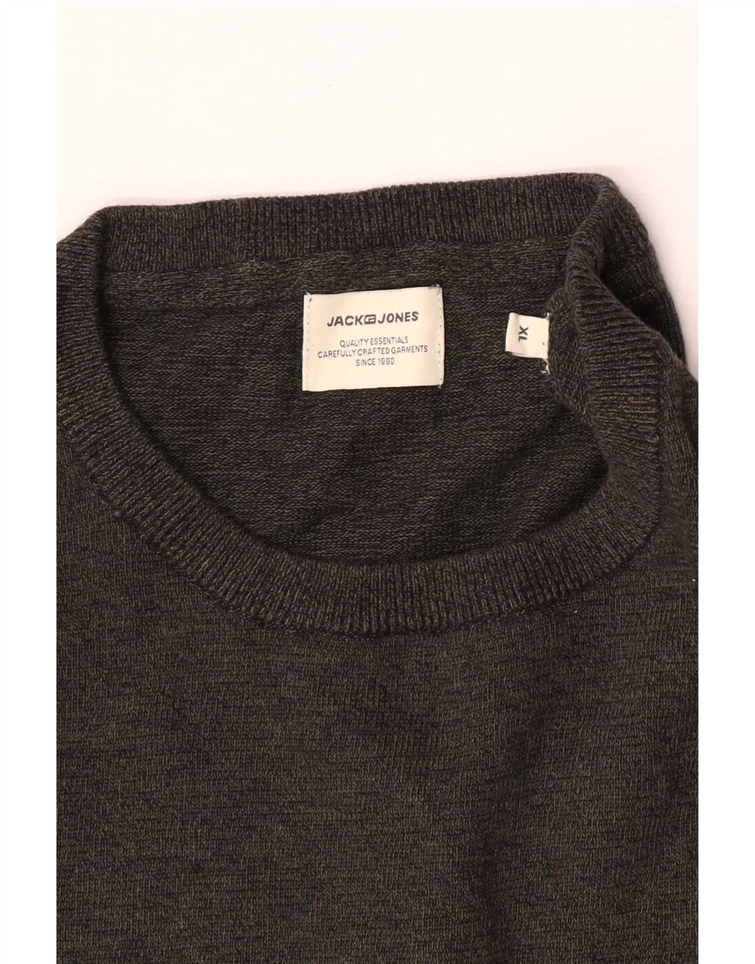 Jack & Jones Ανδρικό πουλόβερ με λαιμόκοψη XL Γκρι
