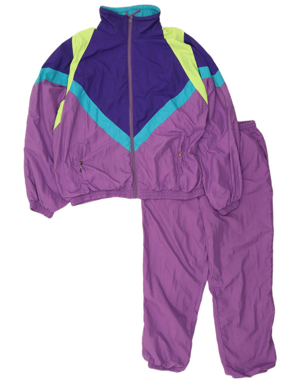 Vintage Ανδρική Loose Fit Full αθλητική φόρμα IT 50 Medium Purple Colourblock