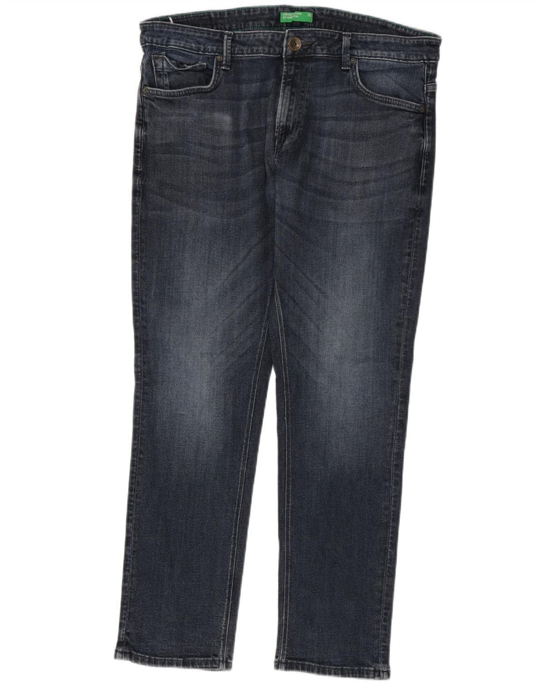Benetton Ανδρικό Slim Jeans W38 L31 Navy Blue