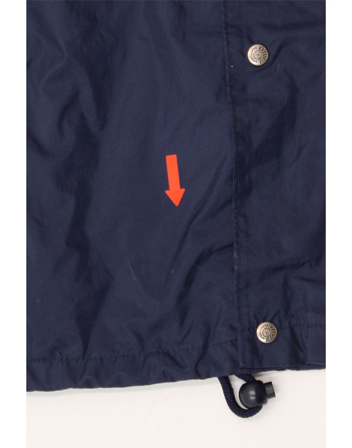 J JEANTEX Mens Rain Jacket IT 50/52 XL Navy Blue Colourblock Vintage J Jeantex and Second-Hand J Jeantex from Messina Hembry 