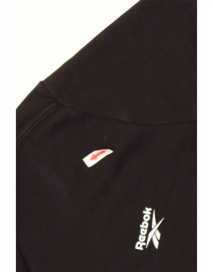 Ανδρικό Reebok Hoodie Jumper Μεγάλο Μαύρο Βαμβακερό