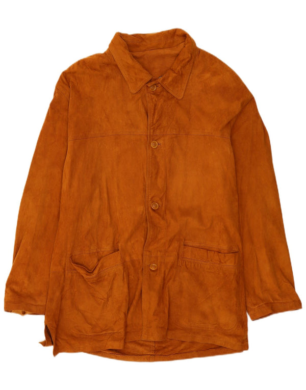 Vintage Ανδρικό Σουέντ Μπουφάν EU 56 3XL Καφέ Δερμάτινο