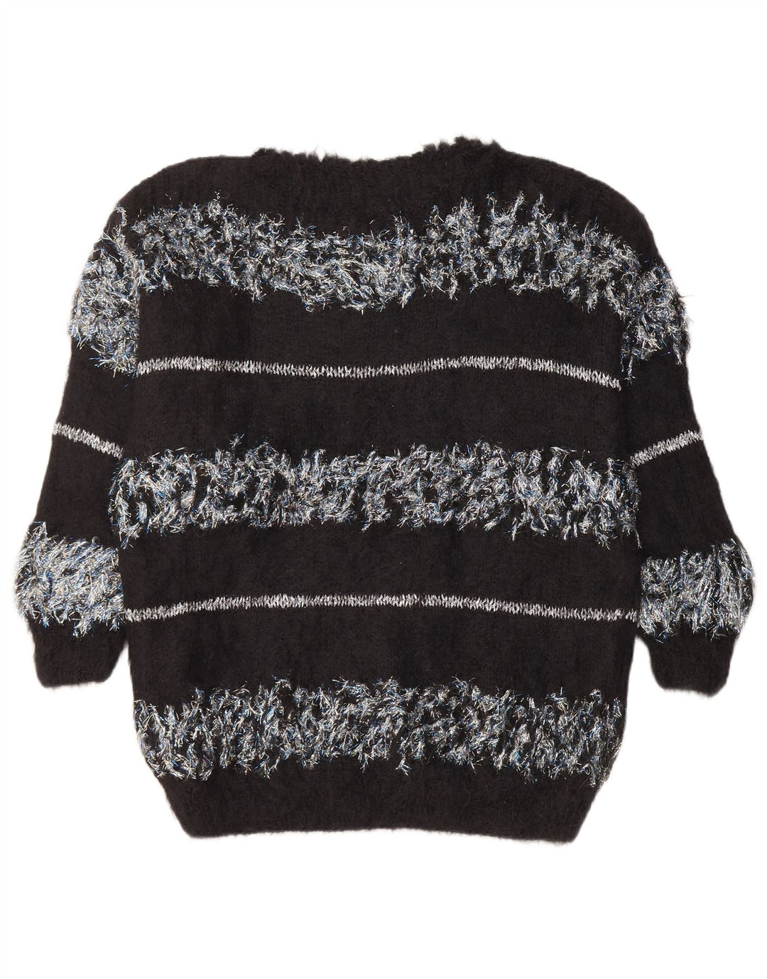 Γυναικείο πουλόβερ Vintage Boat Neck Jumper UK 18 XL Μαύρο ριγέ