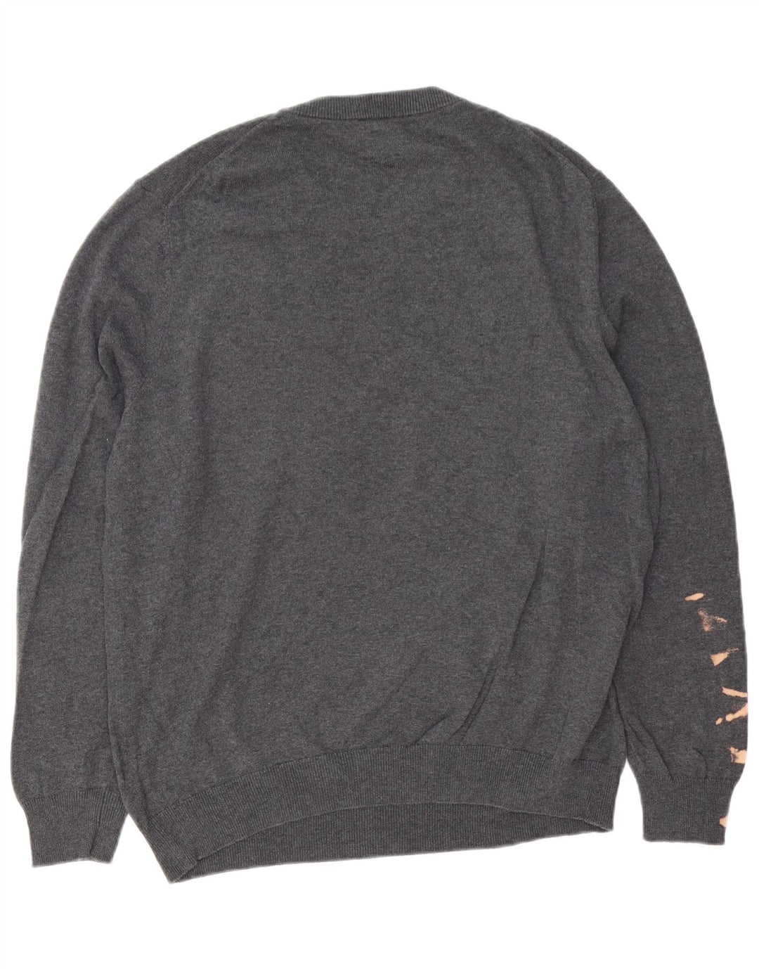 Ανδρικό πουλόβερ John Lewis Crew Neck Jumper μεγάλο γκρι βαμβακερό