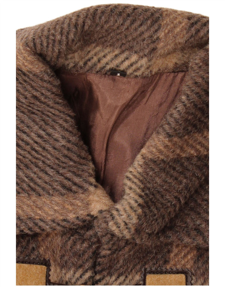 VINTAGE Γυναικείο παλτό Duffle US 1 XS Καφέ μαλλί