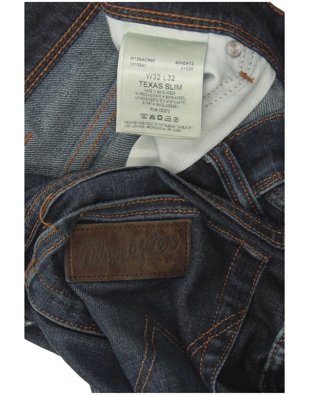 Wrangler Ανδρικό Texas Slim Jeans W32 L32 Blue Cotton