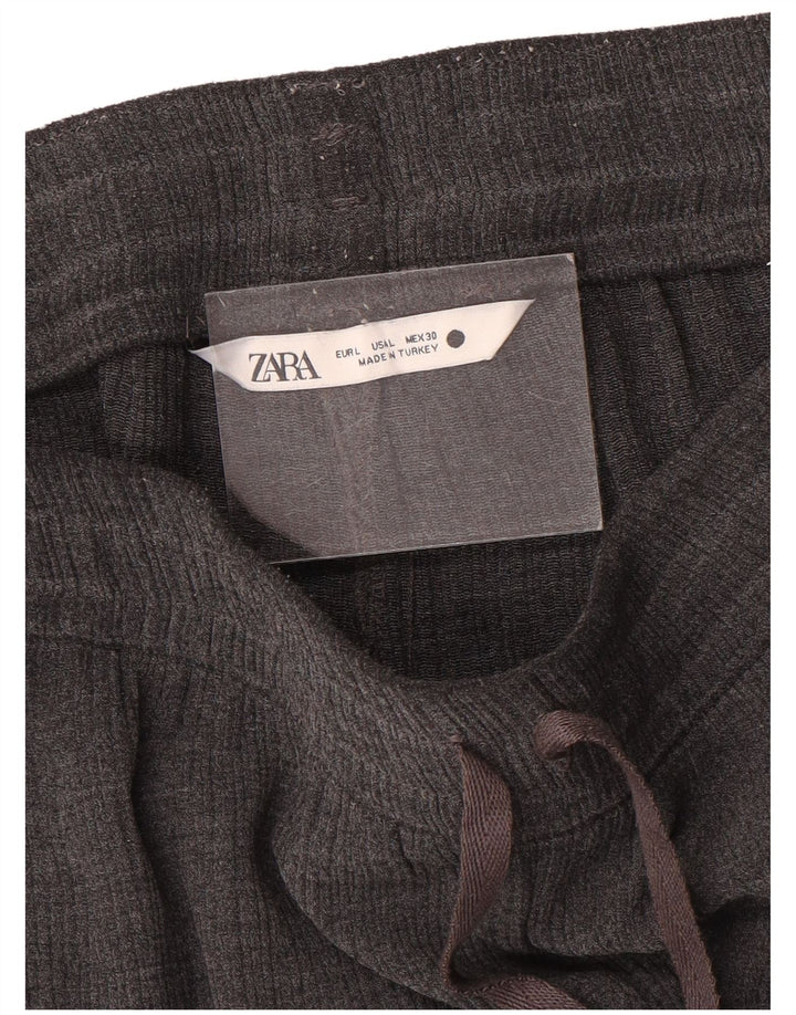 Zara Γυναικεία αθλητική φόρμα Παντελόνι Joggers UK 16 Large Grey