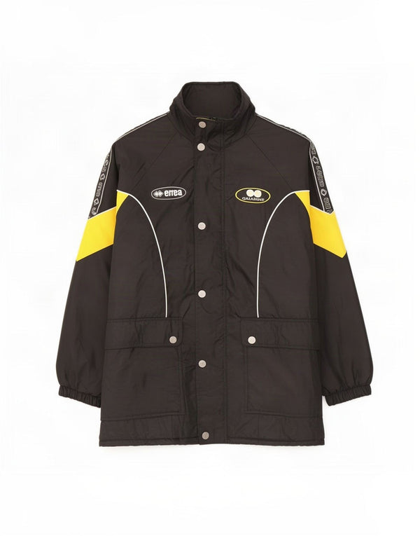 Errea Ανδρικό γραφικό υπερμεγέθη παλτό UK 40 Large Black Colourblock