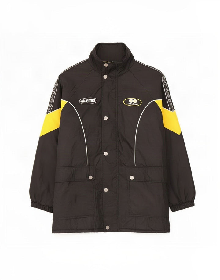 Errea Ανδρικό γραφικό υπερμεγέθη παλτό UK 40 Large Black Colourblock