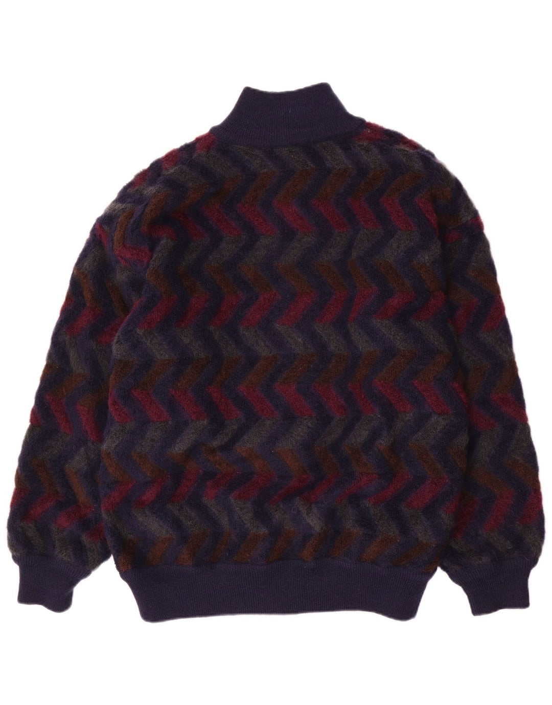 Ανδρικό πουλόβερ Missoni αναστρέψιμη ζακέτα IT 48 Medium Navy Blue Chevron