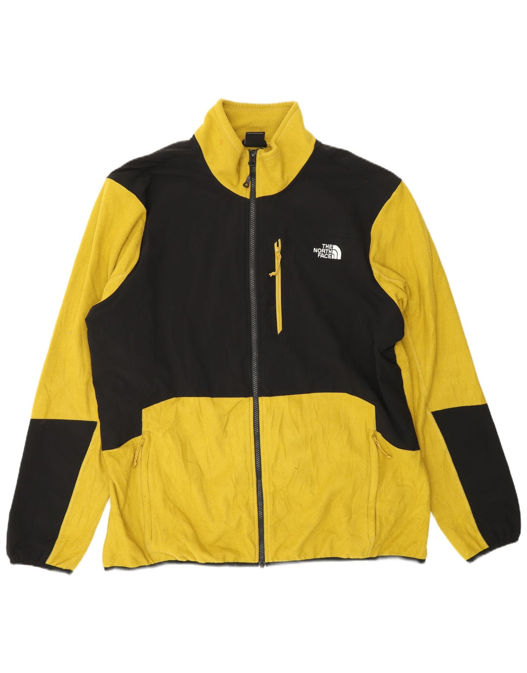 THE NORTH FACE Ανδρικό Fleece Jacket UK 44 2XL Yellow Colourblock Polyester