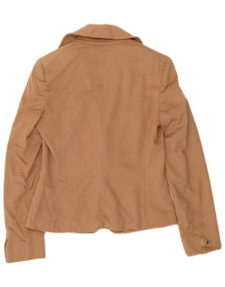 Max Mara Γυναικείο σακάκι με 1 κουμπί UK 8 Small Beige Camelhair