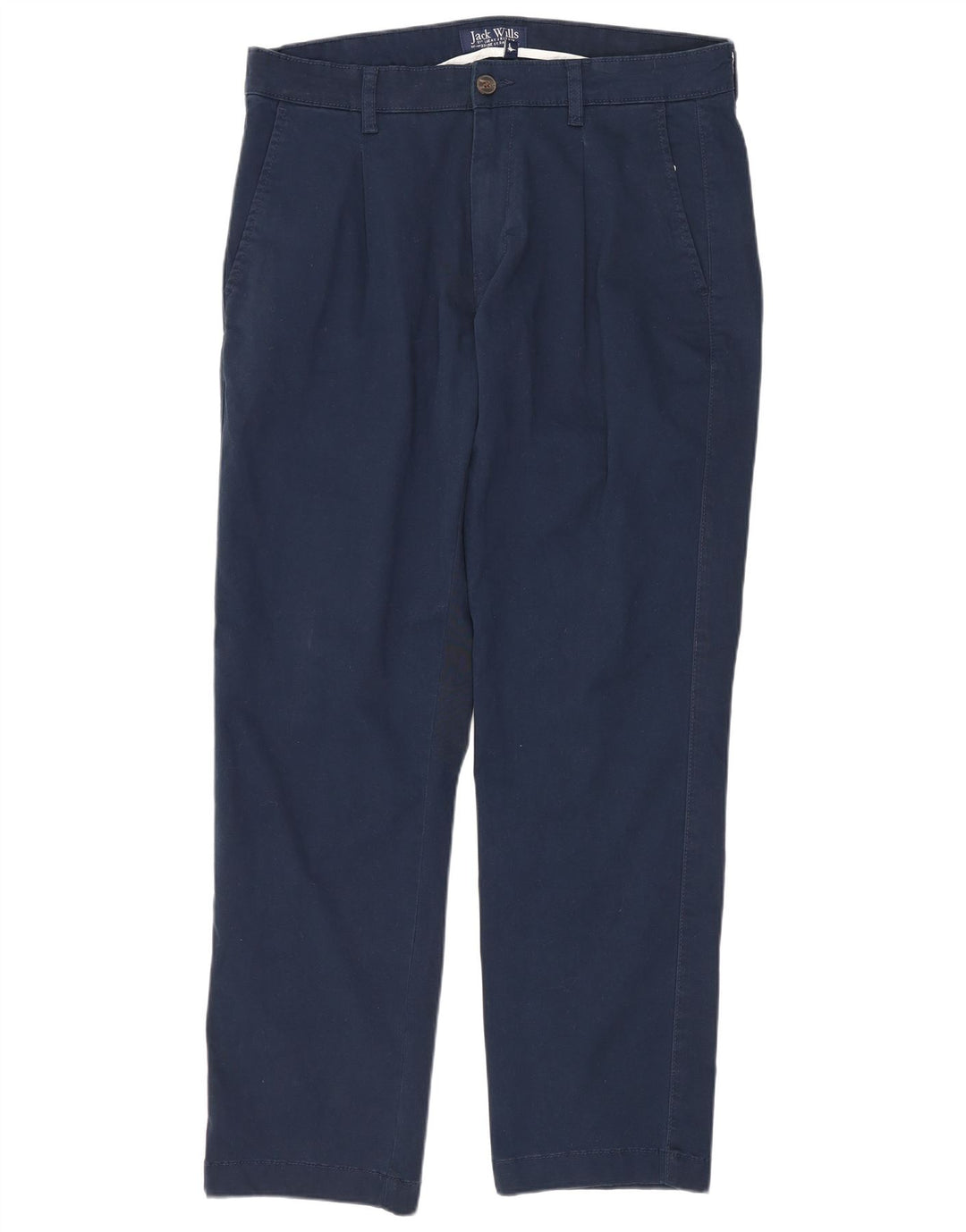 JACK WILLS Ανδρικό παντελόνι Chino με καρφίτσα W32 L29 Μπλε βαμβακερό