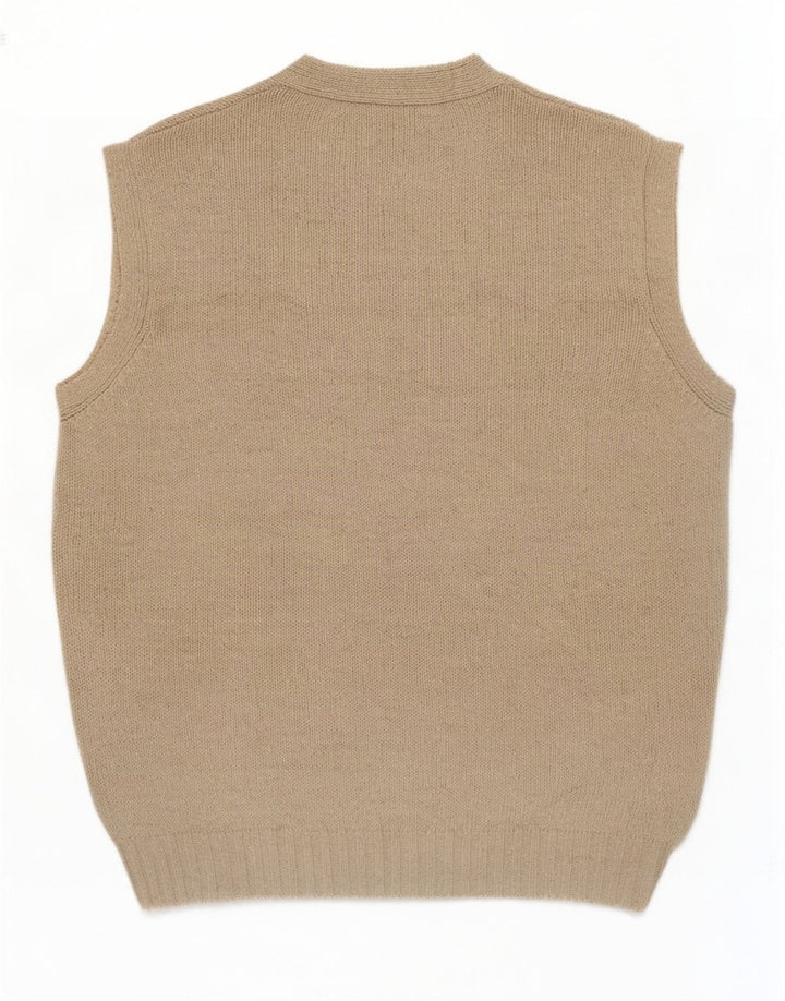 Ανδρικό γιλέκο Benetton Tank Top Βαμβακερό μεσαίο μπεζ