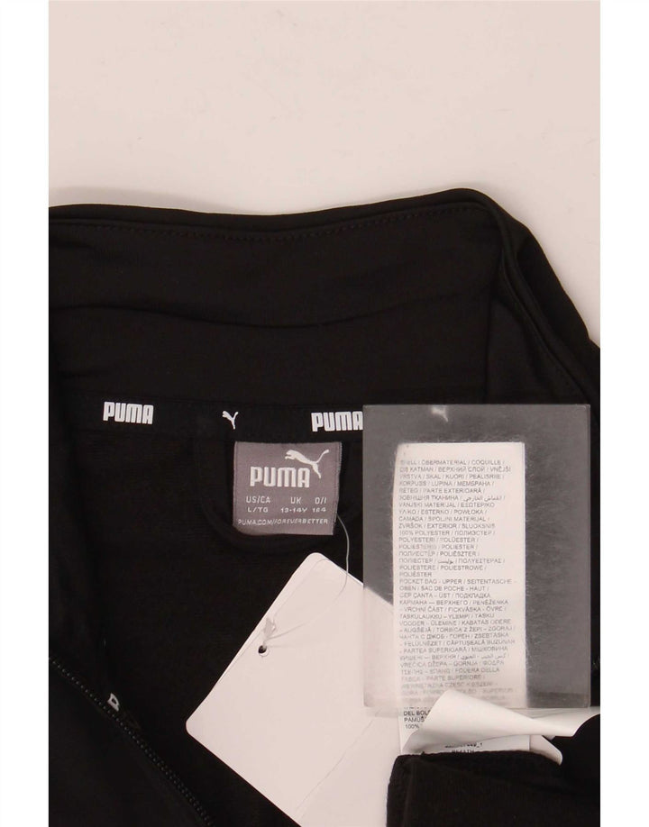 Puma Boys αθλητική φόρμα Top Jacket 13-14 Years Black Colourblock Polyester