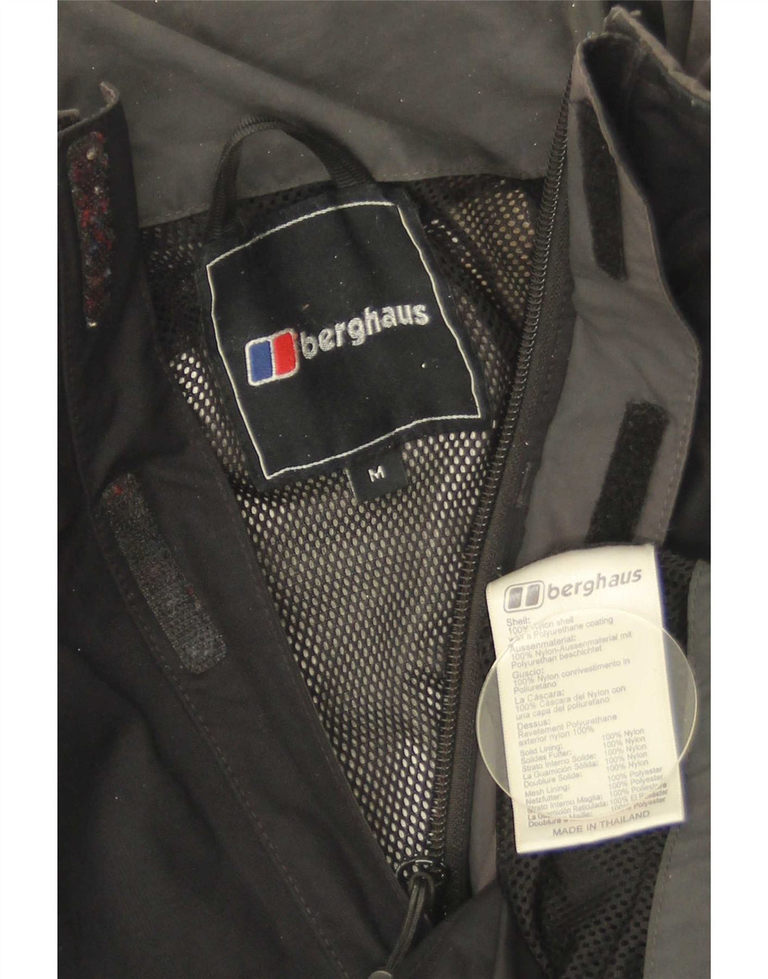 Ανδρικό μπουφάν βροχής Berghaus UK 38 Medium Black Nylon