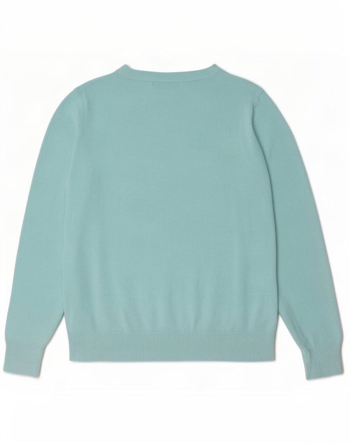Marks & Spencer Γυναικείο πουλόβερ με λαιμόκοψη UK 12 Medium Turquoise