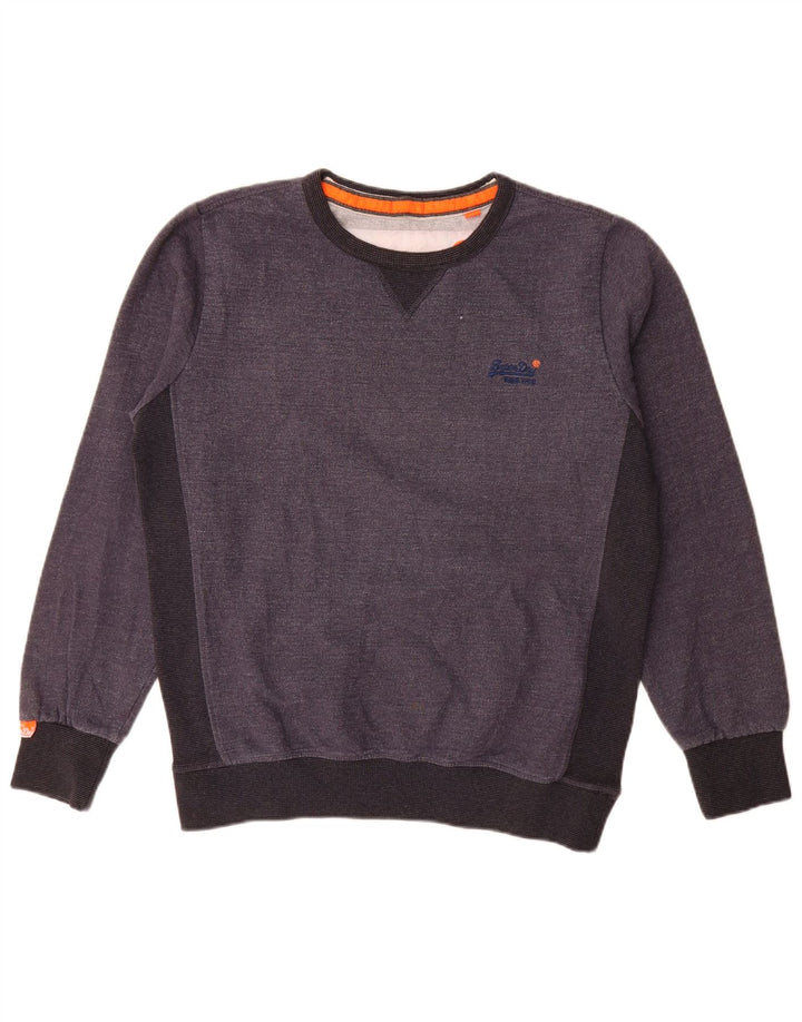 Ανδρικό φούτερ Superdry Jumper XL Γκρι Colourblock Βαμβακερό