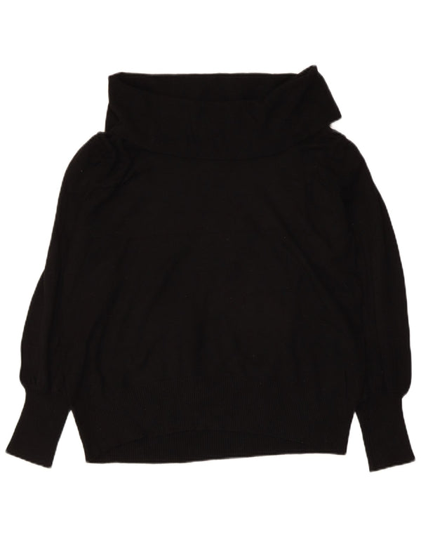 MARKS & SPENCER Γυναικείο πουλόβερ με ρολό λαιμόκοψη UK 12 μεσαίο μαύρο