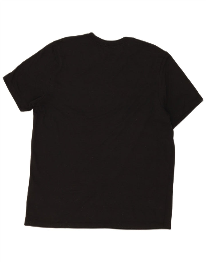 Ανδρικό γραφικό μπλουζάκι Nike Dri Fit, μαύρο πολυεστέρα