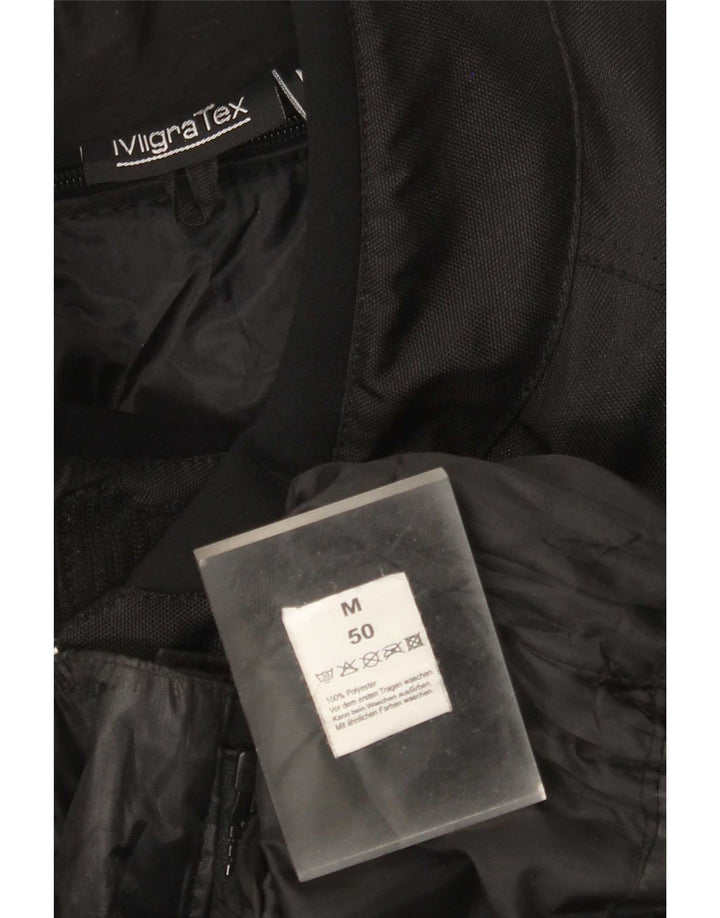 Biker Mens Biker Racer Jacket Μέγεθος 50 Medium Black Colourblock Polyester