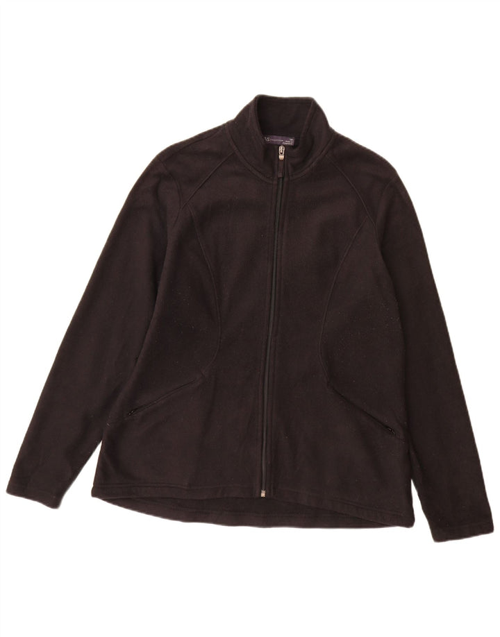 Marks & Spencer Γυναικείο Fleece Jacket UK 14 Large Black Polyester
