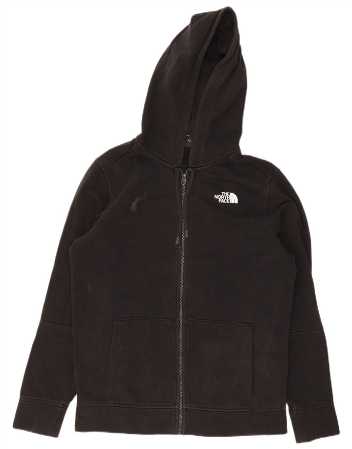 Ανδρικό πουλόβερ με κουκούλα με φερμουάρ North Face, μεσαίο μαύρο βαμβακερό