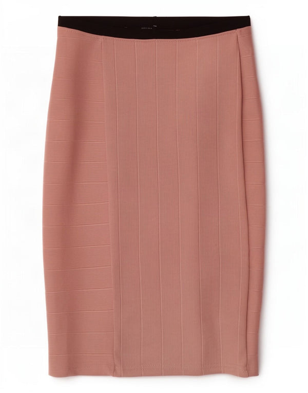 Zara Γυναικεία Pencil Φούστα W26 Small Pink Colourblock