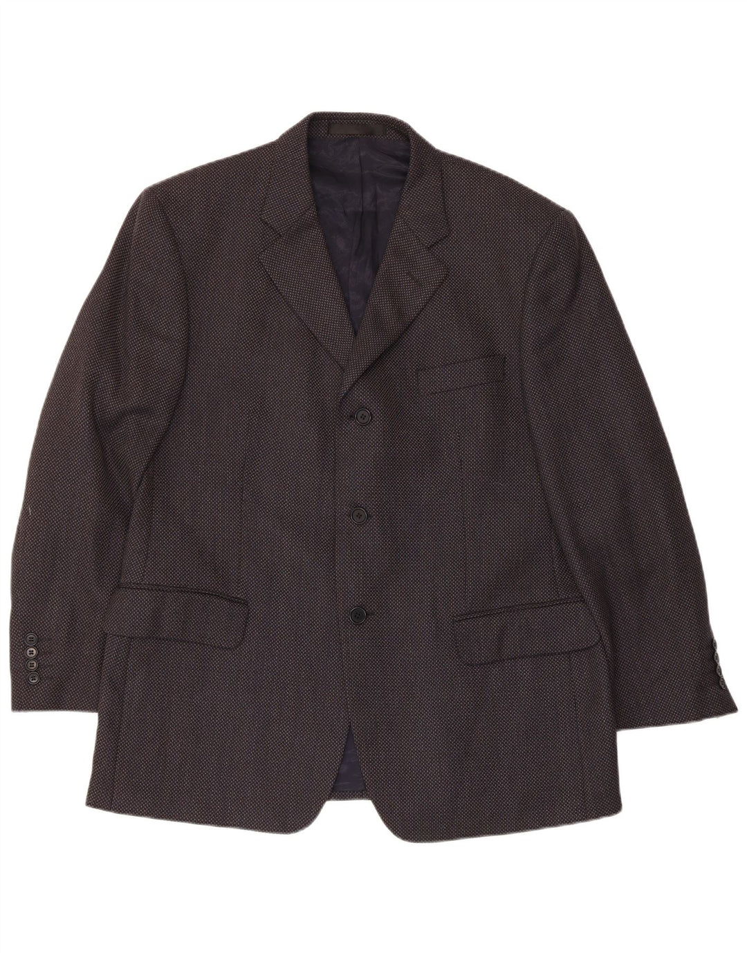 Marks & Spencer Ανδρικό μπουφάν blazer UK 44 XL Navy Blue Virgin Wool