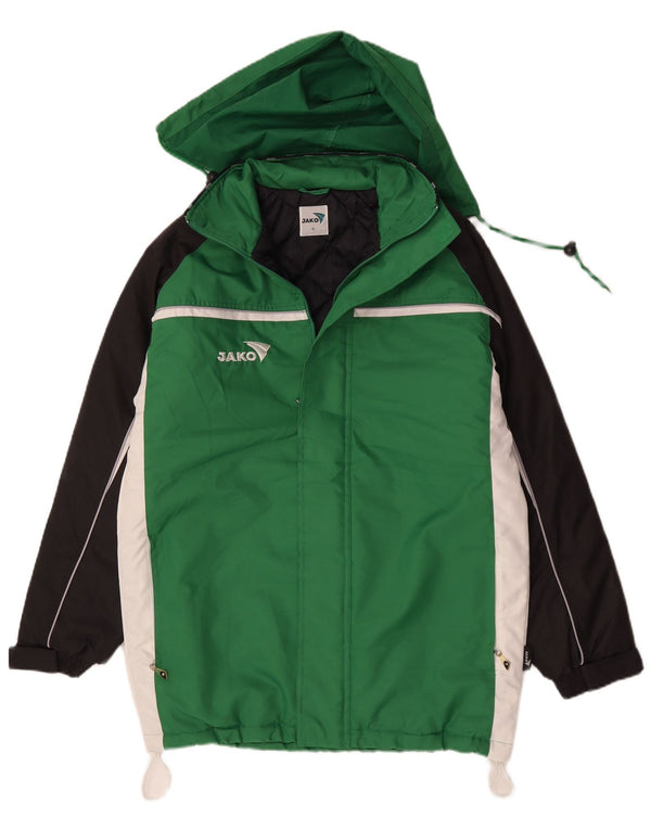 Ανδρικό μπουφάν Jako με κουκούλα Loose Fit Windbreaker UK 36 Small Green Colourblock