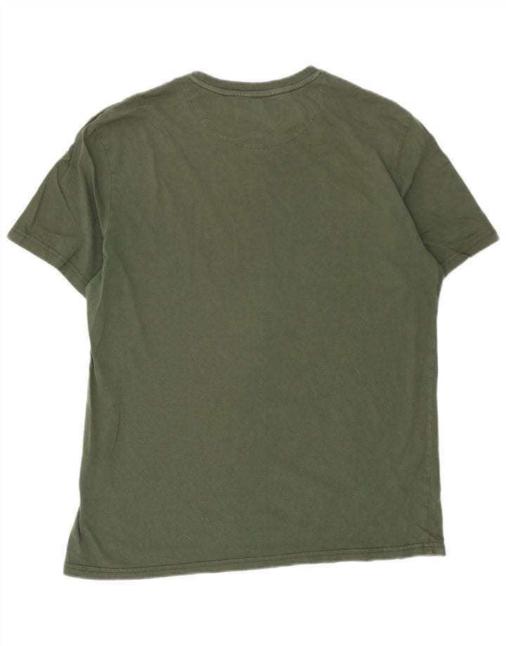 Ανδρικό T-Shirt Lyle & Scott Top XL Khaki Cotton