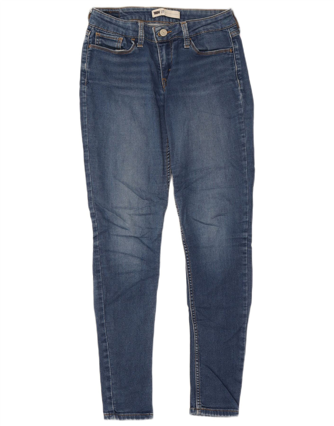 Γυναικείο Skinny Jeans Levi's W27 L30 Blue Cotton