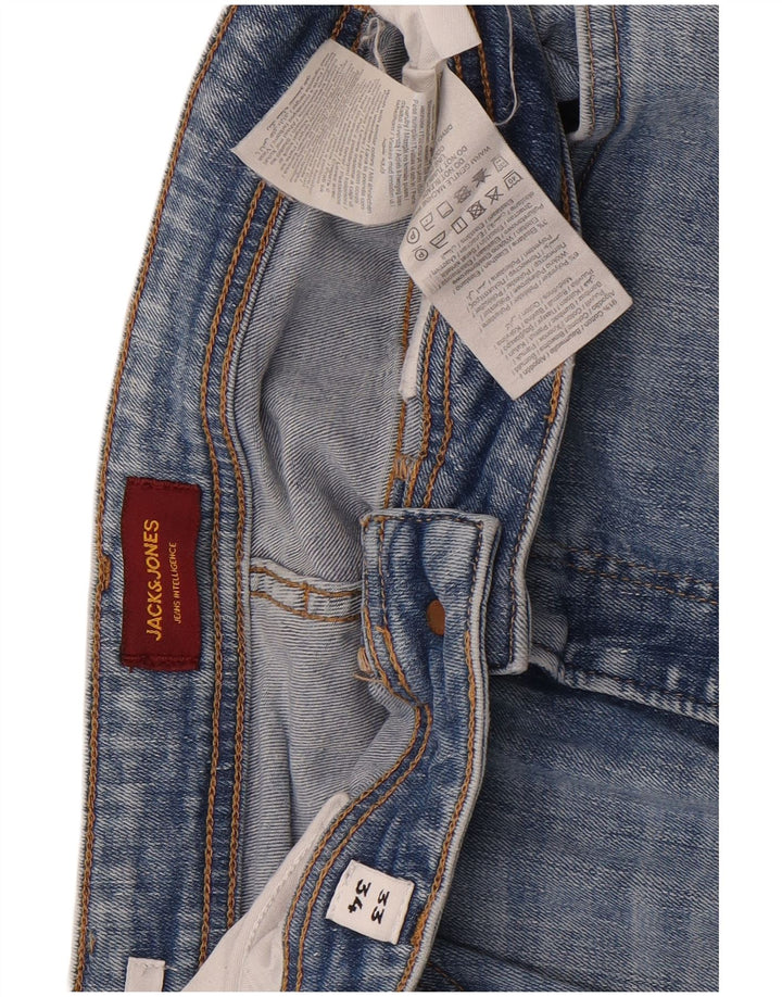 Jack & Jones Ανδρικό τζιν Clark Slim W33 L34 Μπλε βαμβακερό