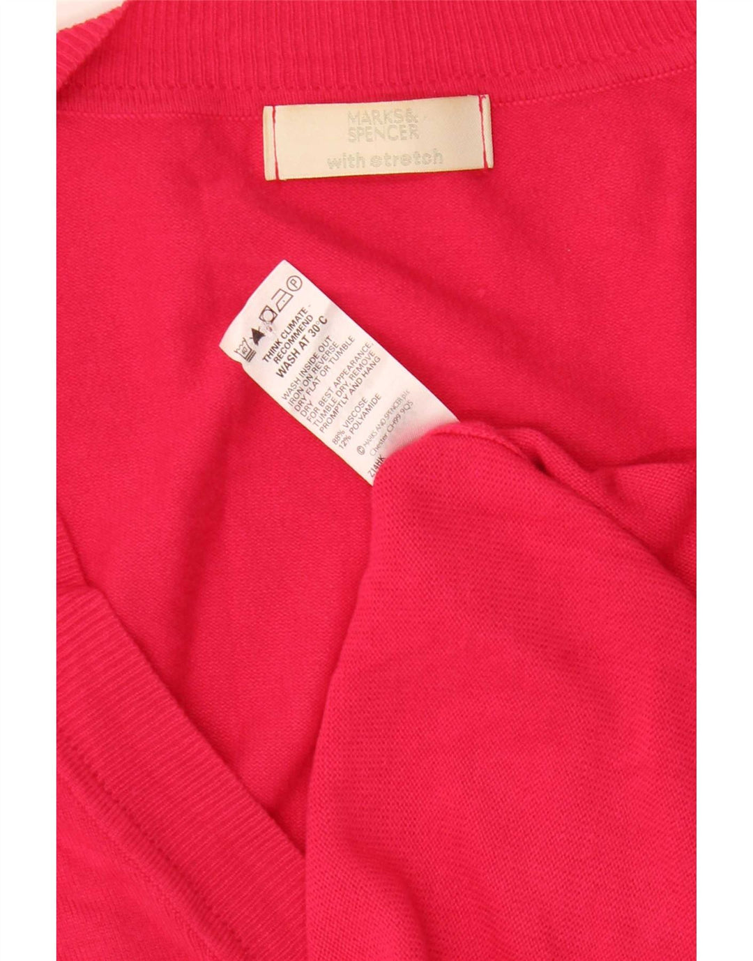 Marks & Spencer Γυναικεία ζακέτα UK 8 Small Pink Viscose