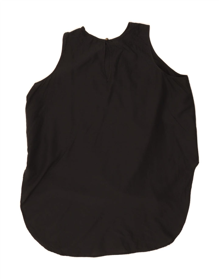 MOSSIMO Womens Sleeveless Blouse Top UK 14 Medium Black Polyester Vintage Mossimo and Second-Hand Mossimo from Messina Hembry 