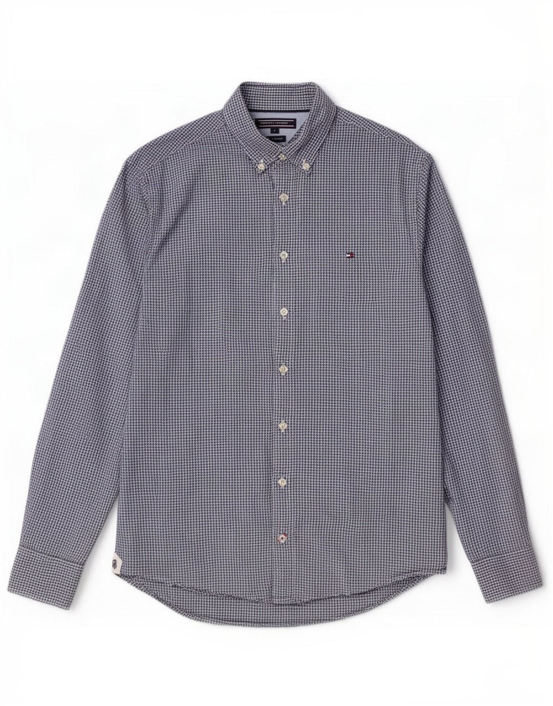 Ανδρικό πουκάμισο Tommy Hilfiger Μικρό Navy Blue Gingham Cotton