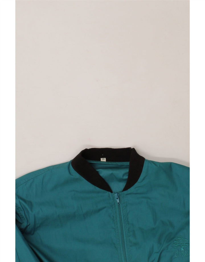 VINTAGE Mens Tracksuit Top Jacket IT 50 Medium Blue Polyester Vintage Vintage and Second-Hand Vintage from Messina Hembry 