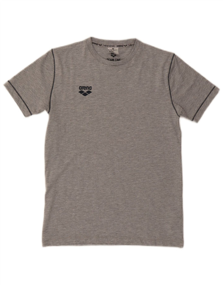 ARENA Boys T-Shirt Top 14-15 Years Grey Cotton