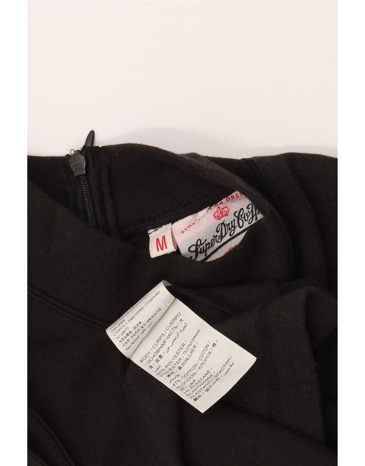 Superdry Γυναικείο Αμάνικο Φόρεμα Α-Line UK 12 Μεσαίου Μαύρου Πολυεστέρα