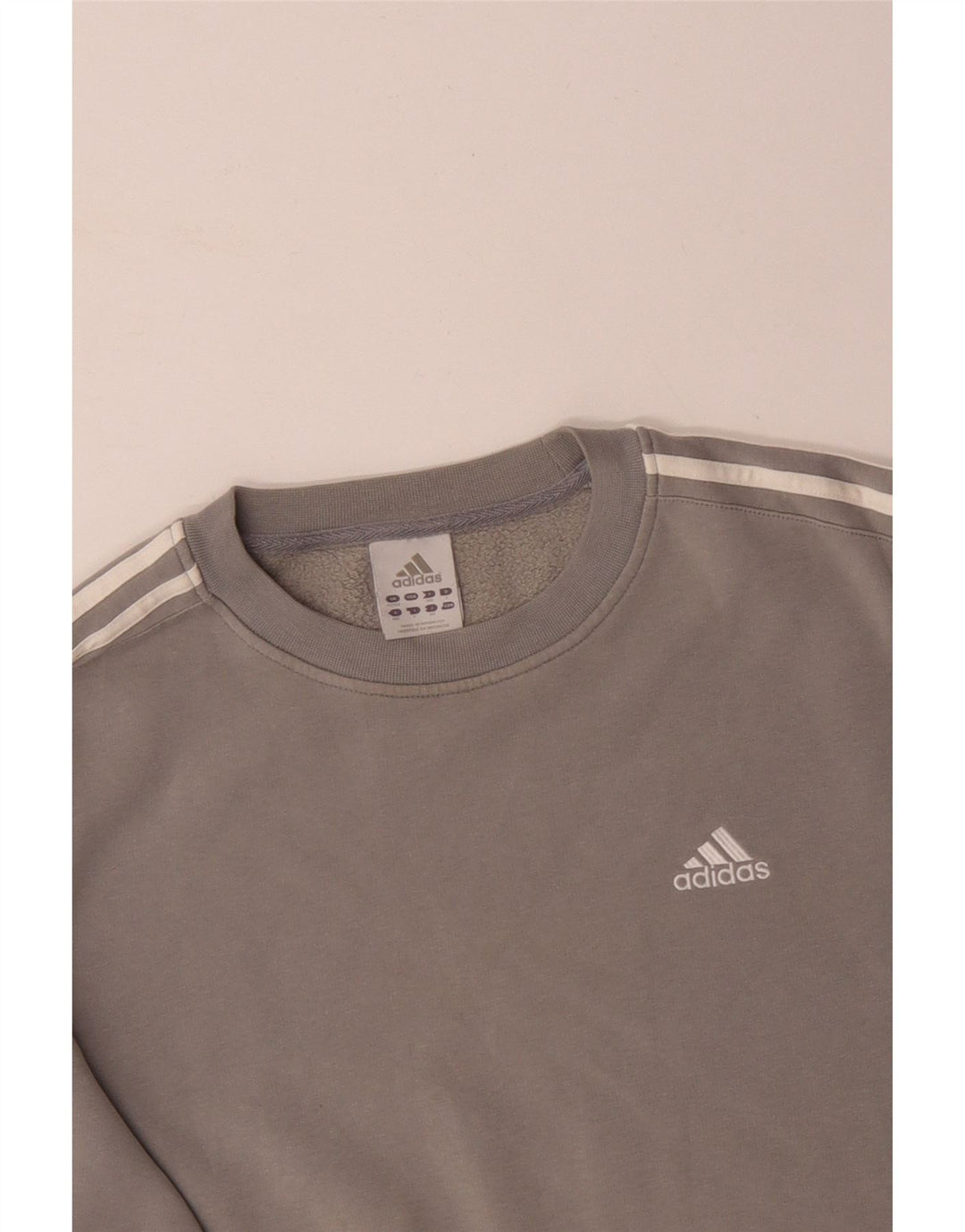 Ανδρικό φούτερ ADIDAS Jumper UK 42/44 μεγάλο γκρι βαμβακερό